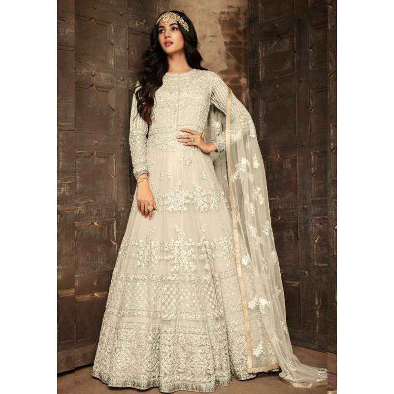 off white pakistani dress